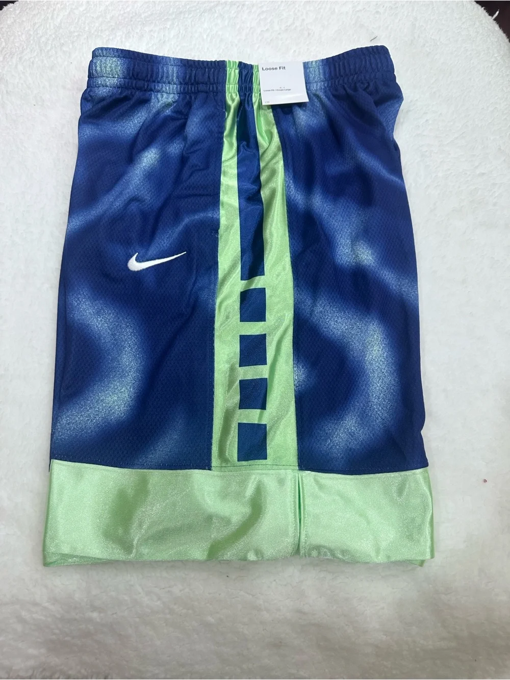 Boy’s Blue and Green Nike Dri-FIT Shorts